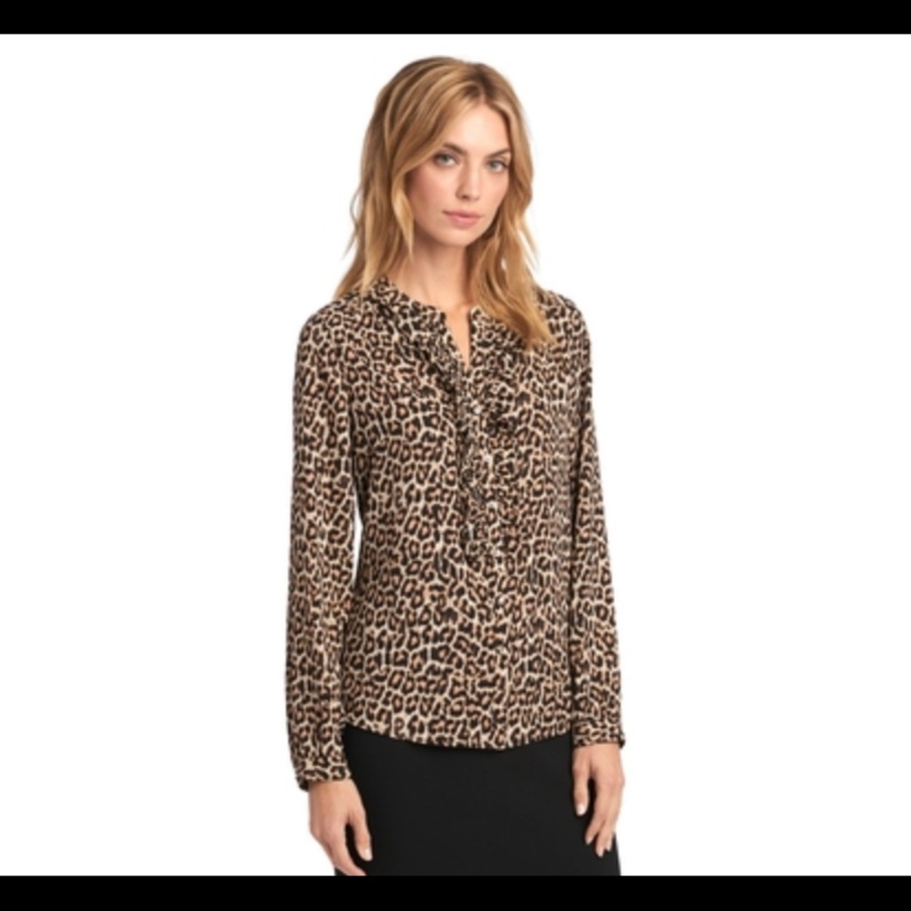 Karl lagerfeld cheetah blouse